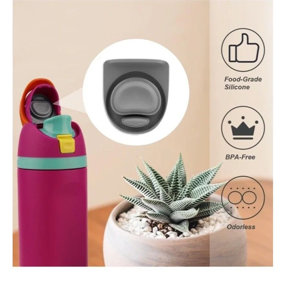 4Pcs Replacement Gray Stopper Compatible with Owala Freesip ALL Size Bottles